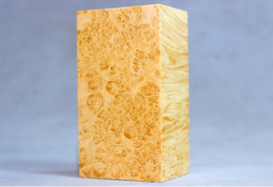 Stabilized Maple Burl Wood Mod Block